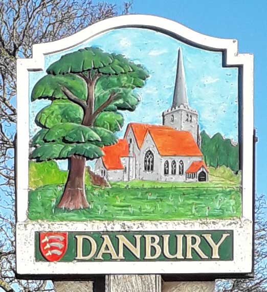 Danbury village sign